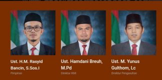 Ustad Rasyid Bancin : Tupoksi Kerja Guru Pondok Modern Daarurrahmah Sepadan Bersandar Pada GBHP (Garis Besar Haluan Pondok) Garis Besar Haluan Pesantren